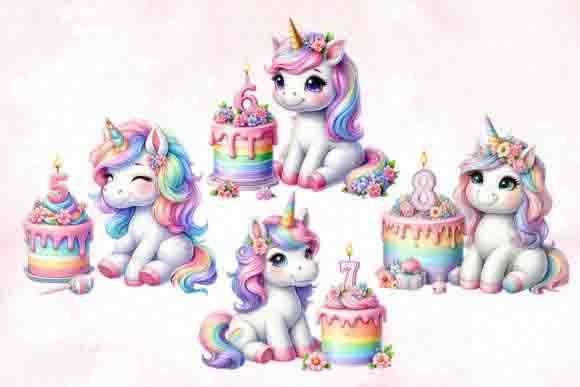 Unicorn birthday enamel mug