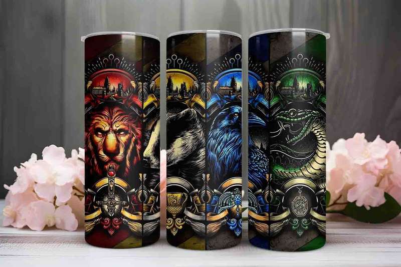 Harry Potter houses 1 tumbler