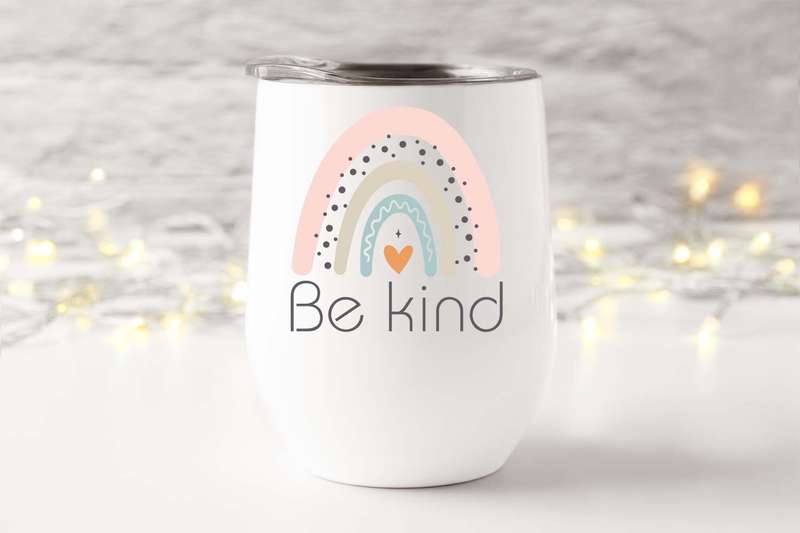 Wine tumbler be kind