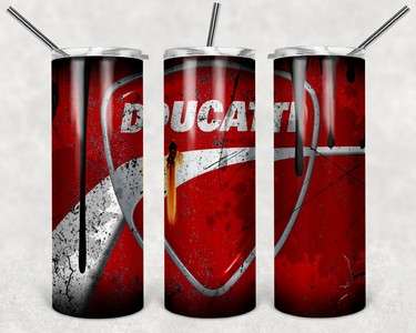 car skinny tumbler Ducati