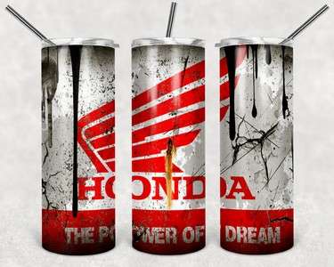 car skinny tumbler Honda Bike