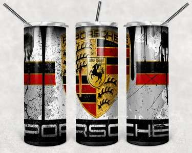 car skinny tumbler Porsche