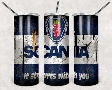 car skinny tumbler Scania