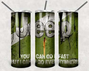 car skinny tumbler jeep A