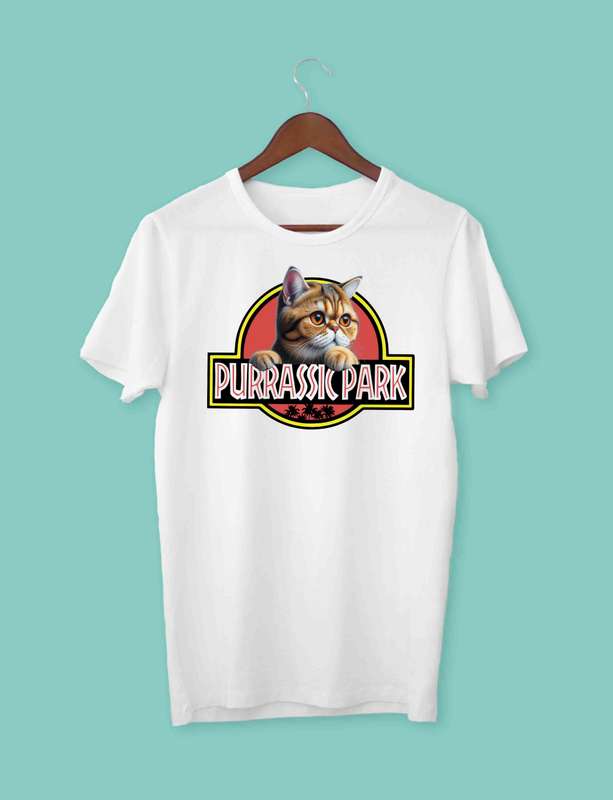 Purrassic park short hair shirt