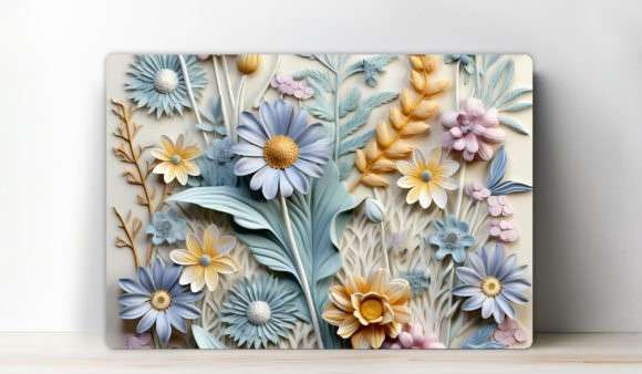Cutting board with flowers 3