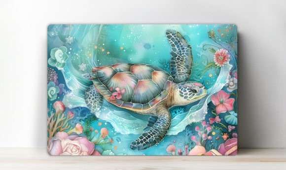 Cutting board with turtle 1