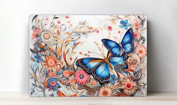 Cutting board with Butterflies