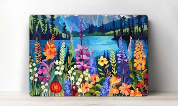 Cutting board with flowers 5