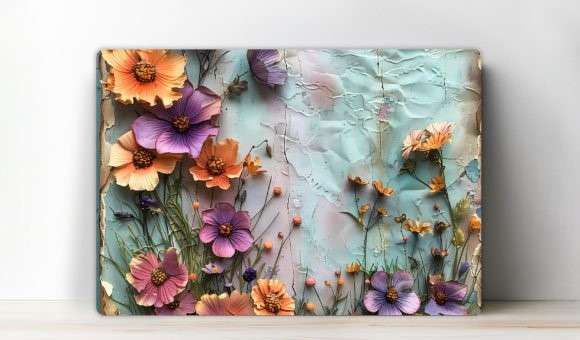 Cutting board with flowers 9
