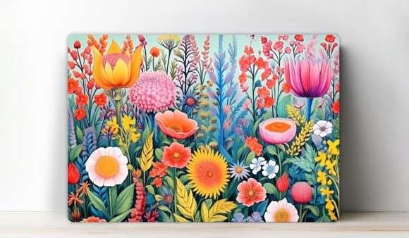 Cutting board with flowers11