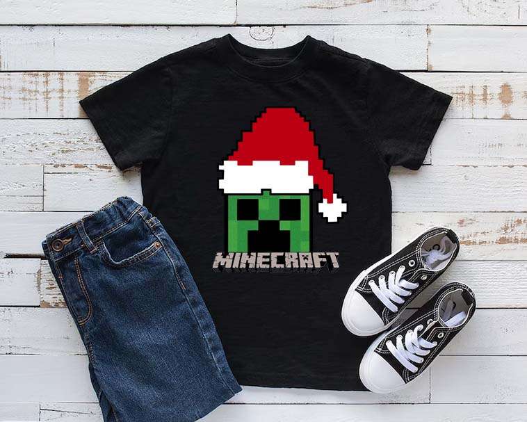 Minecraft Christmas T-shirt A