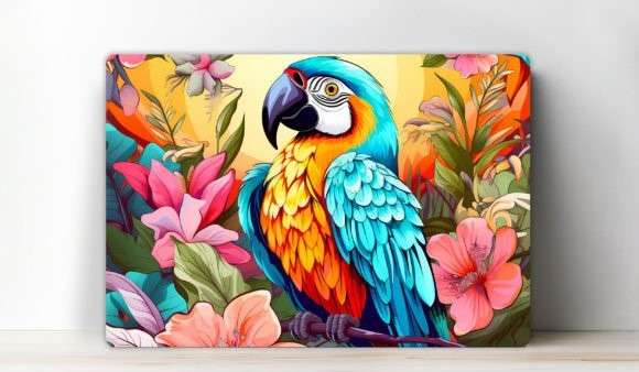 Cutting board with Parrot