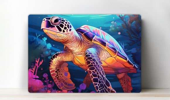 Cutting board with turtle 2