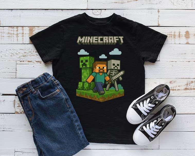 Minecraft D Kids shirt