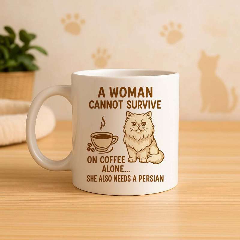 Persian cat Coffee Mug  Coffee Alone Isn't Enough