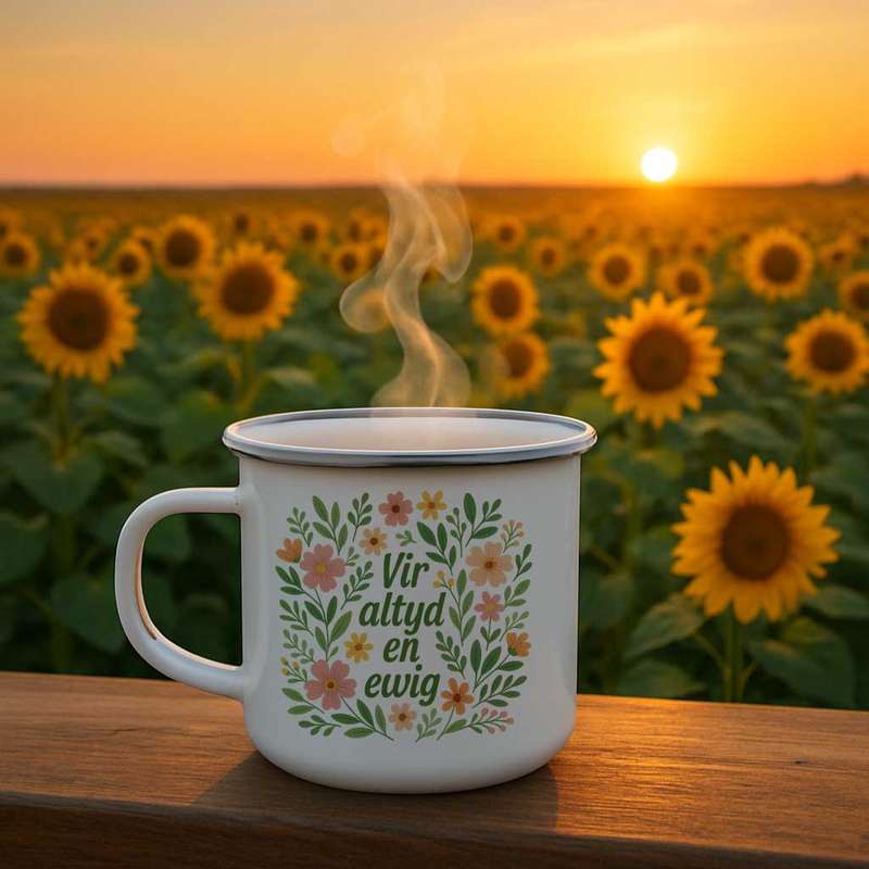 Afrikaans mug-Vir Altyd en Ewig