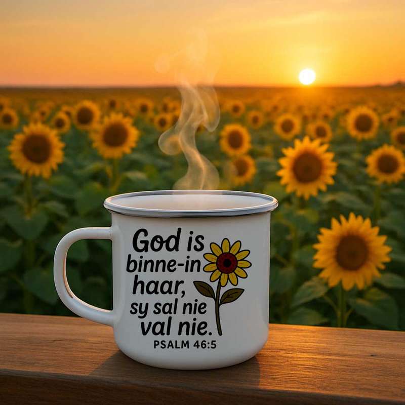 Afrikaans Scripture Mug  Psalm 46:5