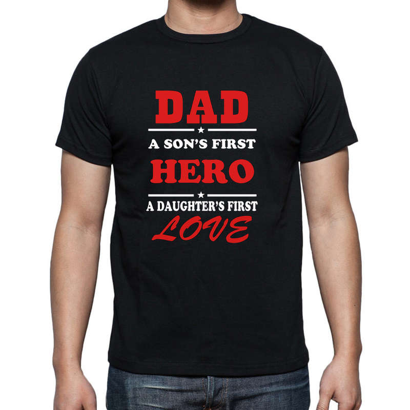 Dad a sons first hero T-shirt