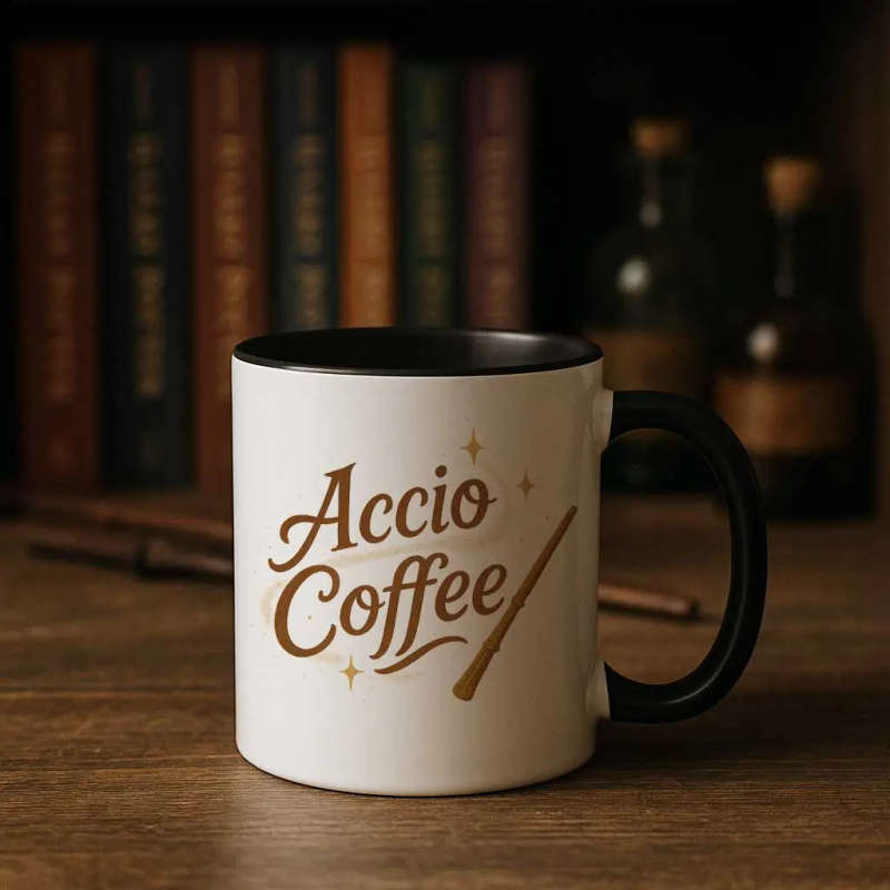 Accio Coffee Mug  Magical Morning Boost