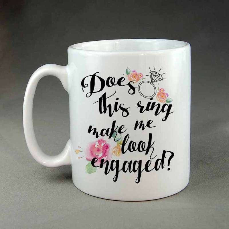Does this ring make me look engaged Coffee mug