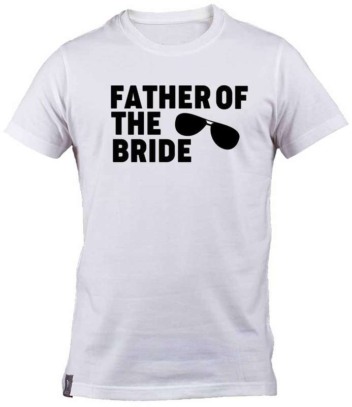 Aviator Sunglasses Father of the Bride White T-shirt