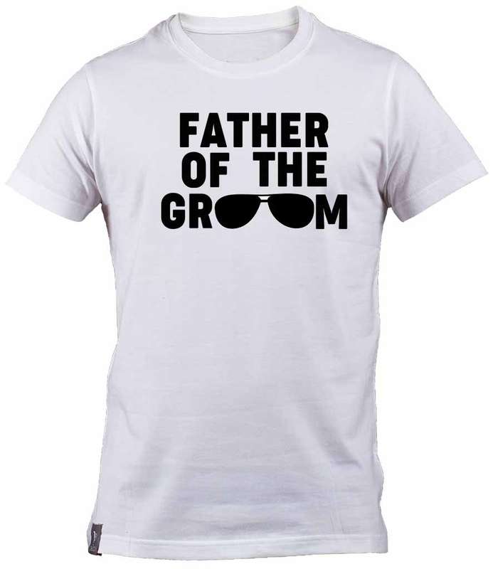 Aviator sunglasses Father of the Groom White cotton T-shirt