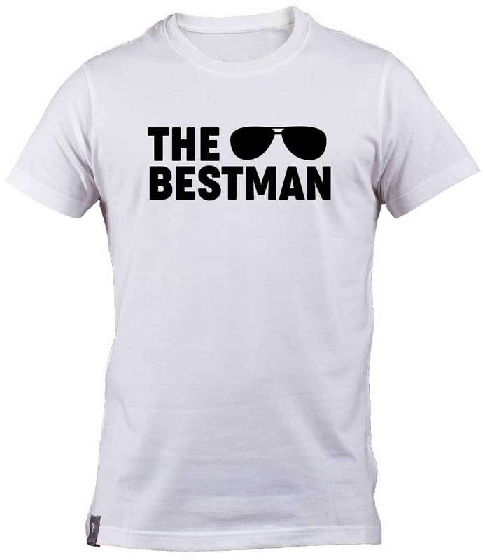 Aviator sunglasses The Best man white cotton T-shirt