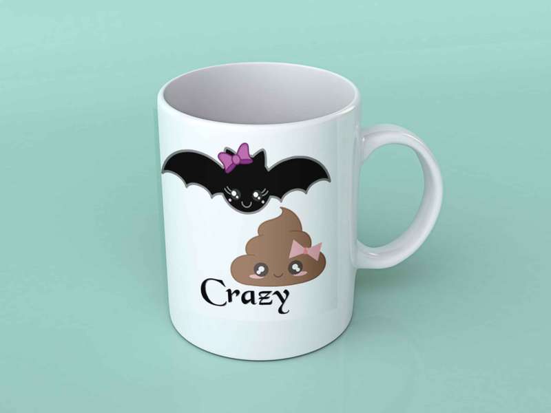 Batshit crazy coffee mug