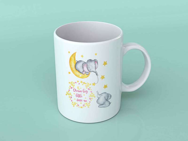 Dream big little one Elephant coffee mug