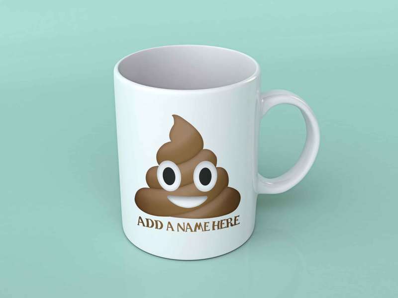 Poop emoji coffee mug
