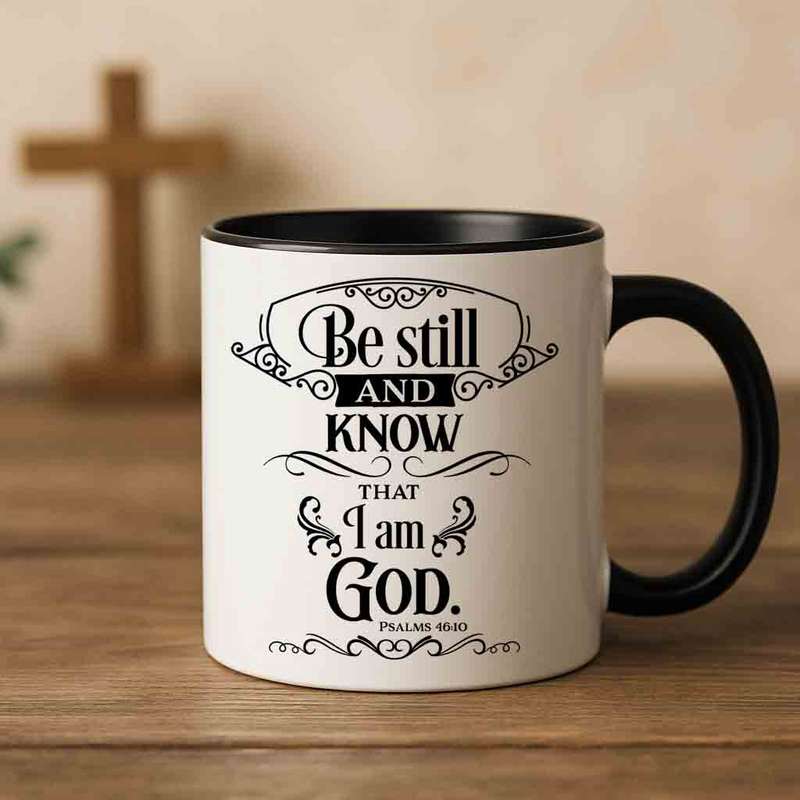 Be still and know that I am God coffee mug