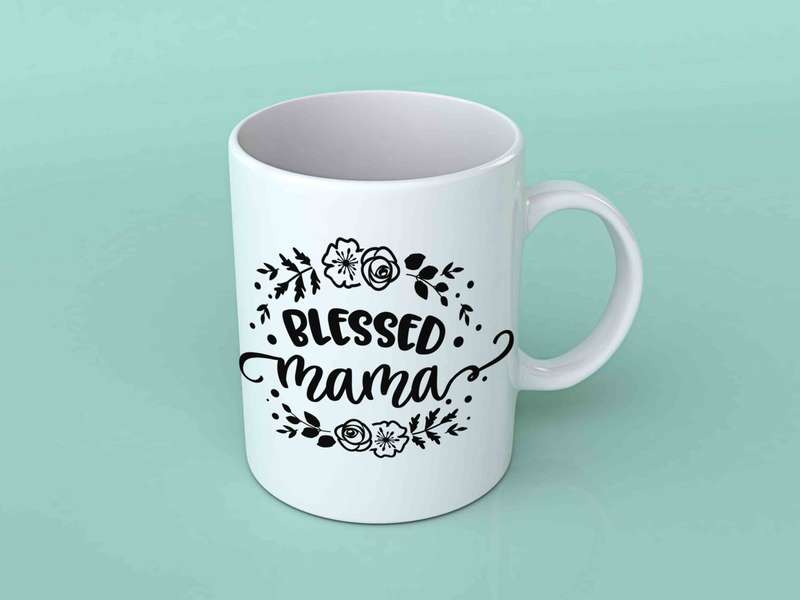 Blessed mama coffee mug