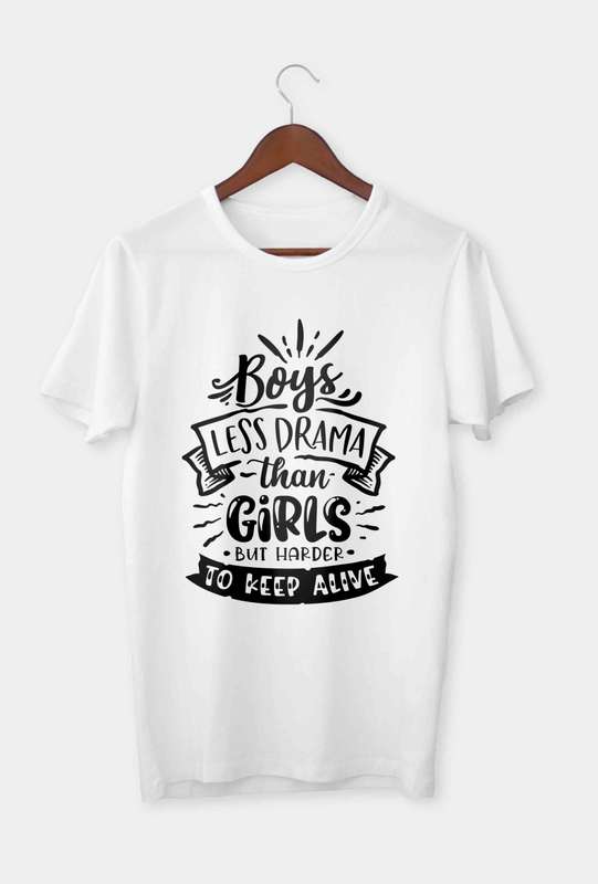 Boys less drama than girls T-shirt