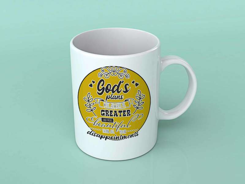 God's plans will always be greater coffee mug