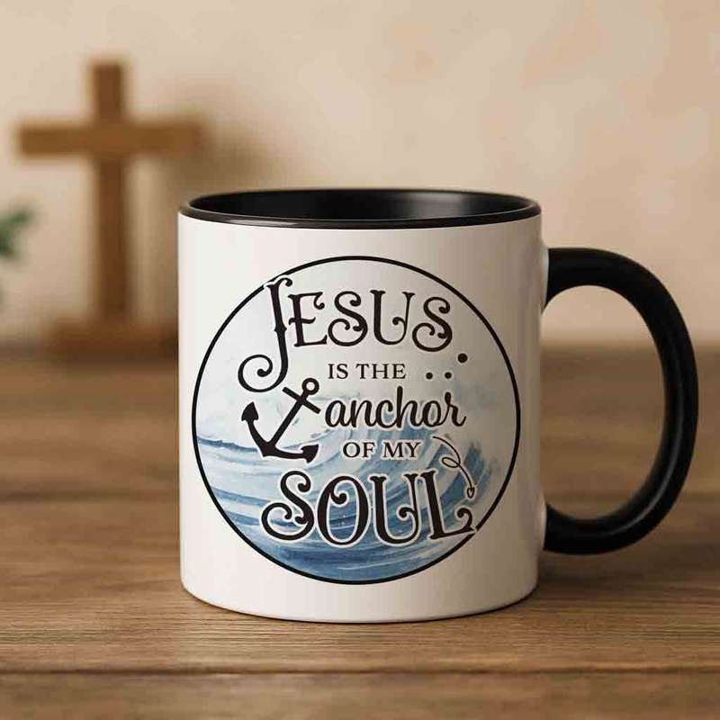 Jesus is the anchor of my soul coffee mug