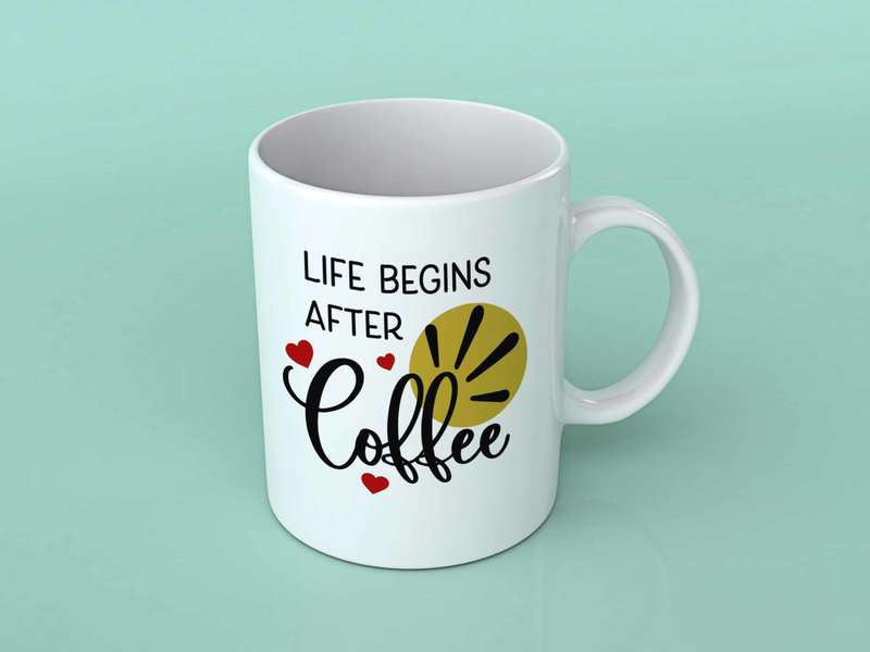 Life begins after Coffee coffee mug 2
