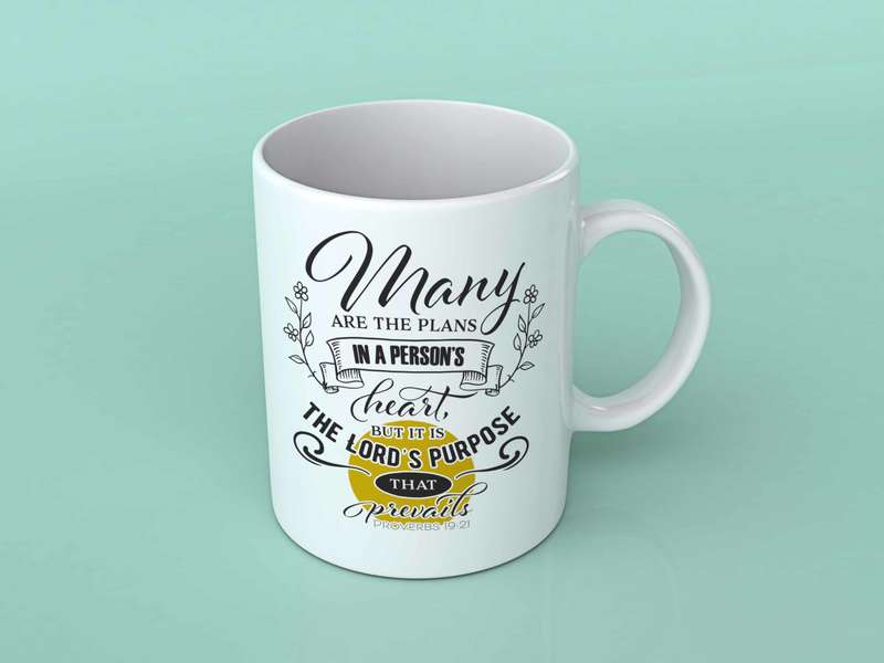 Many are the plans coffee mug