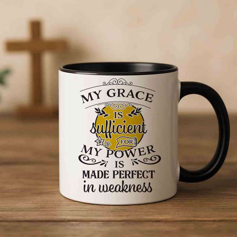 My Grace is sufficient coffee mug