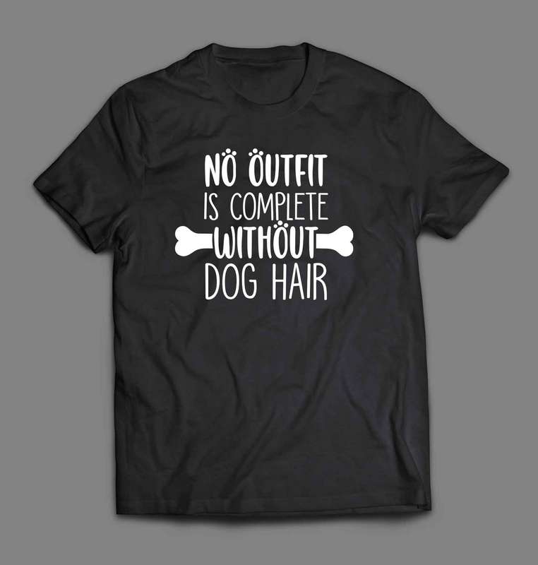 No outfit is complete without dog hair T-shirt
