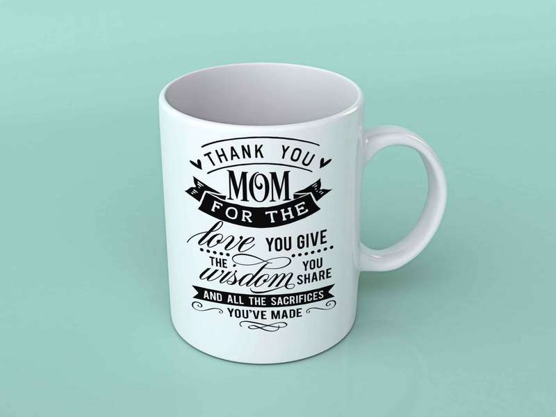 Thank you Mom for the Love coffee mug