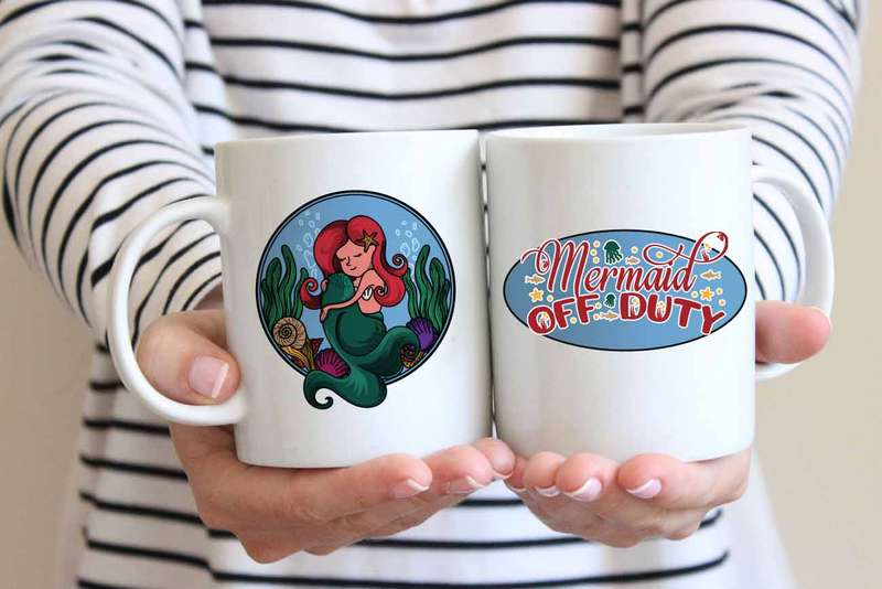 Mermaid off duty Coffee mug