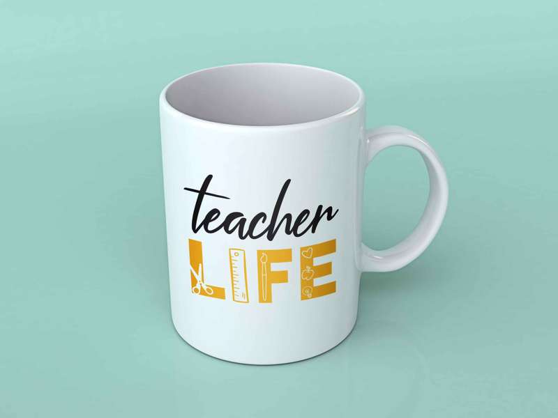 teacher life coffee mug