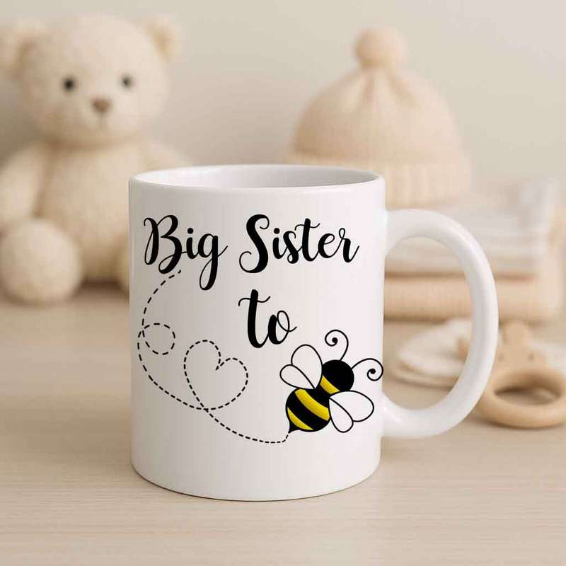 Big Sister to bee coffee mug
