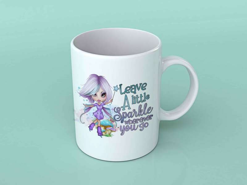 Leave a little sparkle coffee mug