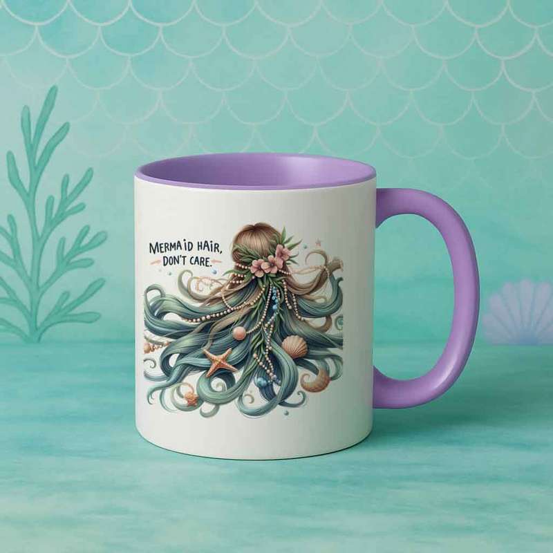 Mermaid Mug  Mermaid Hair, Dont Care