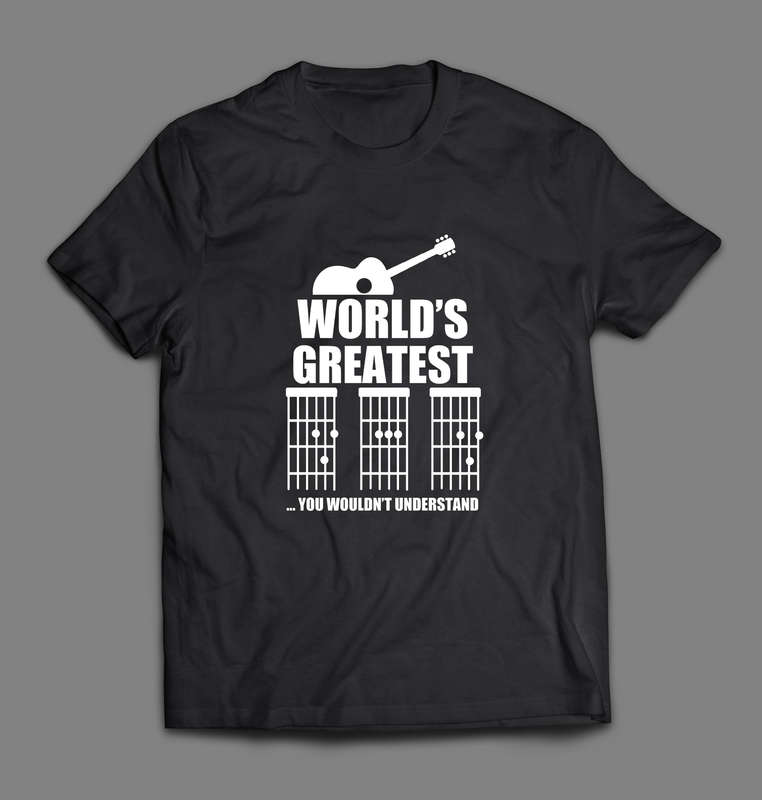 World's greatest Dad guitar chords T-shirt