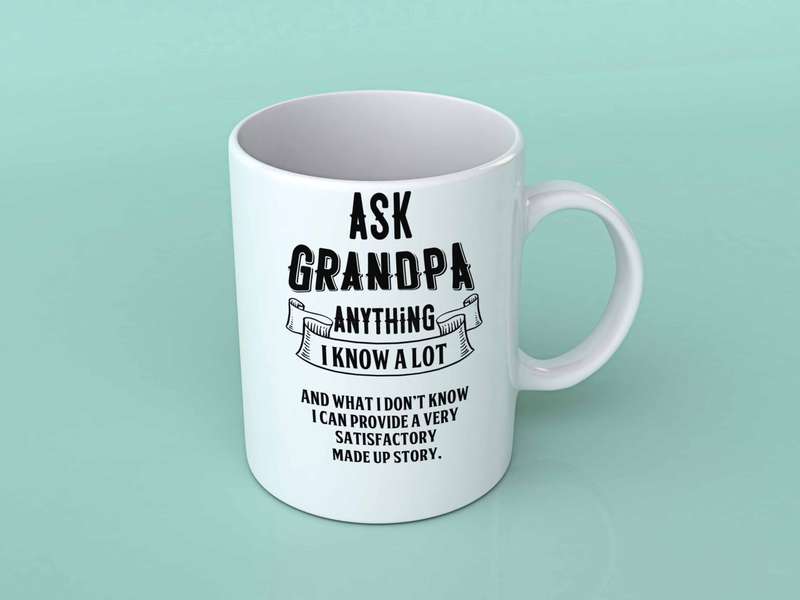 Ask Grandpa anything coffee mug