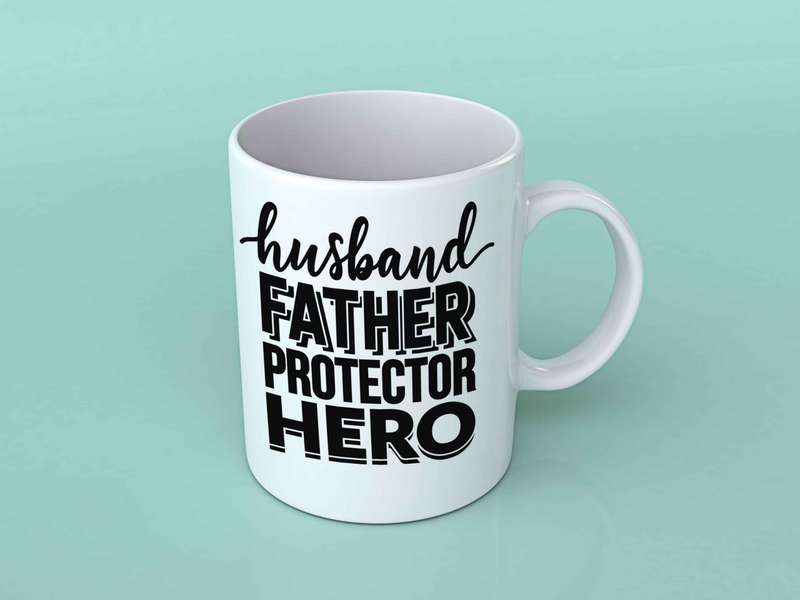 Husband Daddy Protector Hero coffee mug 1
