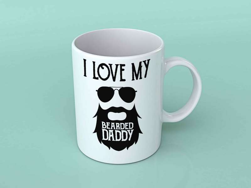 I Love my Bearded Daddy coffee mug